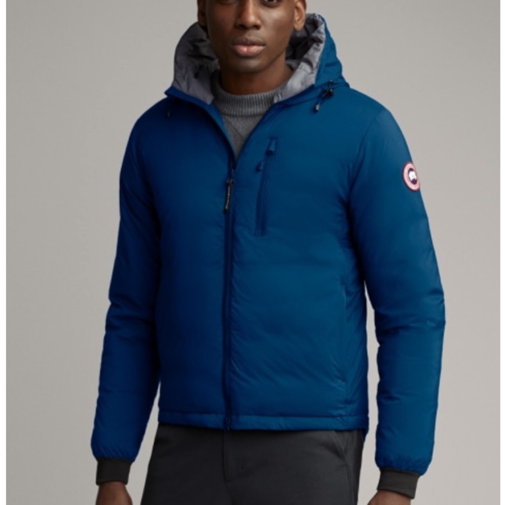 New Canada Goose Men’s Lodge Zip Front Puffer Coat